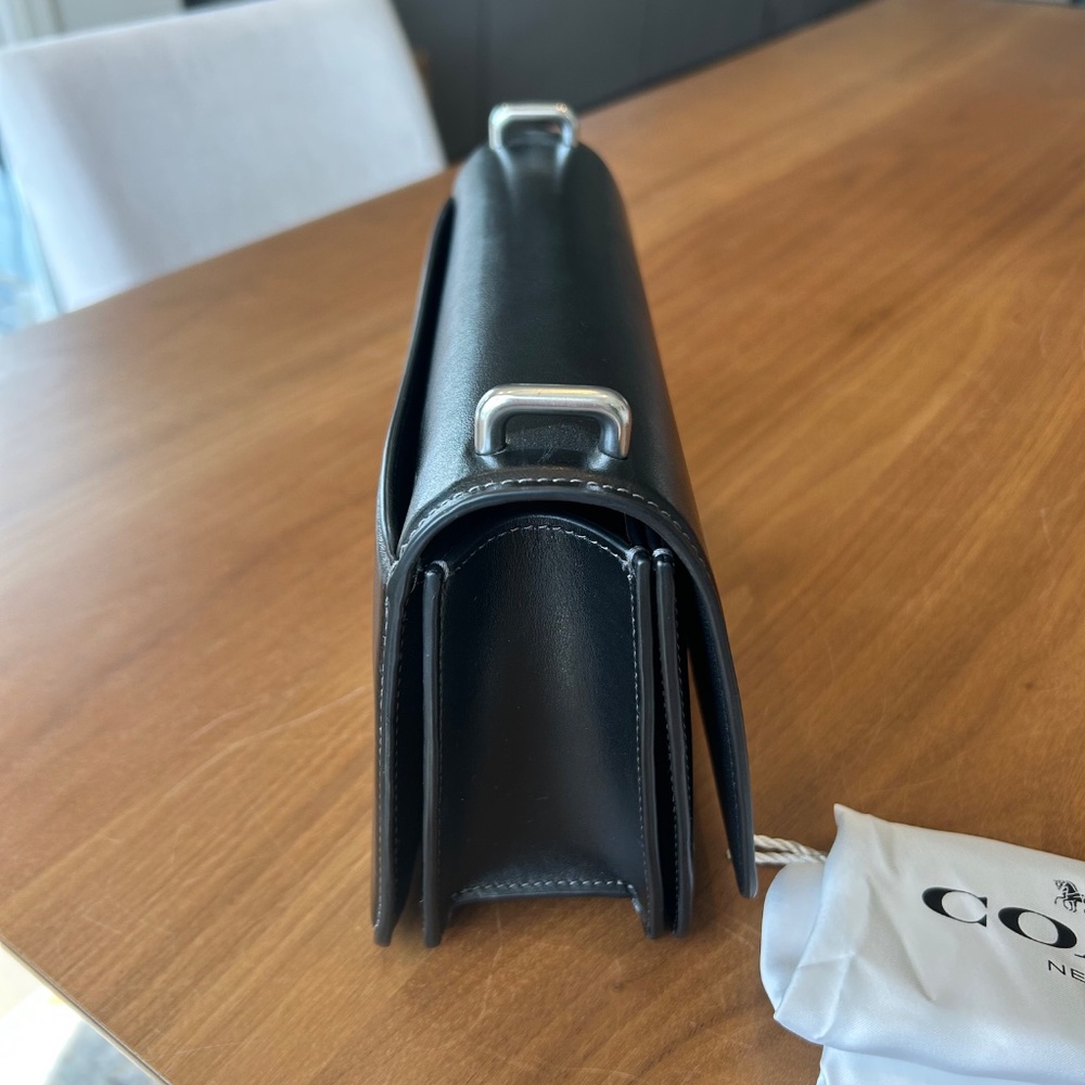 Coach Bandit Shoulder Bag in Black with Silver Hardware - Picture 6 of 13
